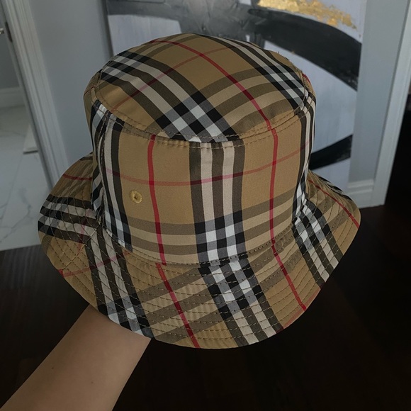 SOLD. Burberry Vintage Check Bucket Hat. - Picture 6 of 8
